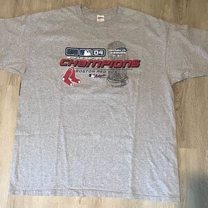Vintage 04 y2k Boston Red Sox on anvil USA made tag 2004 tee shirt